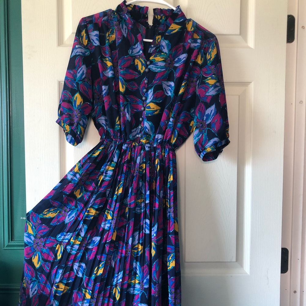 Vintage Floral Midi summer dress
